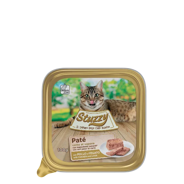 Stuzzy Paté con Pollo e Fegato 100g – Gatto Adulto Stuzzy Paté con Pollo e Fegato 100g – Gatto Adulto